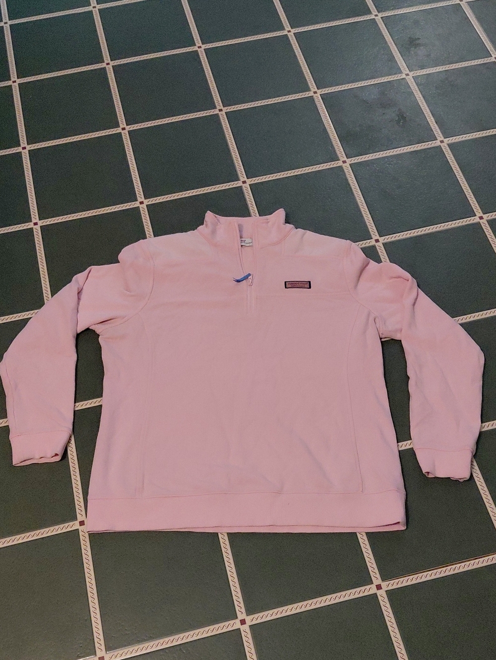 Vineyard Vines Light Pink Pullover with Chest Patch